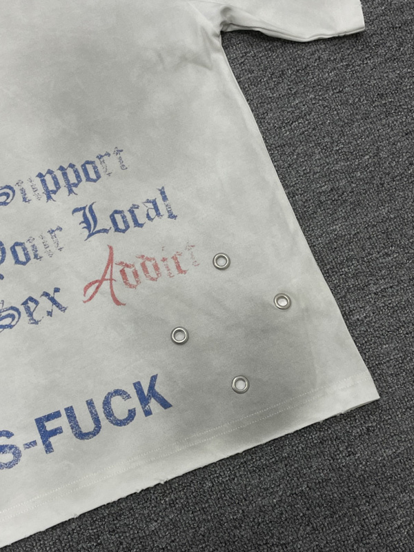 cropped raw hem tâshirt