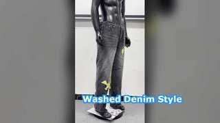 Archive Yellow Dove Washed Denim Pants